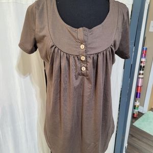 (4084) No source tag, Women's Top, Brown, L, (4084)